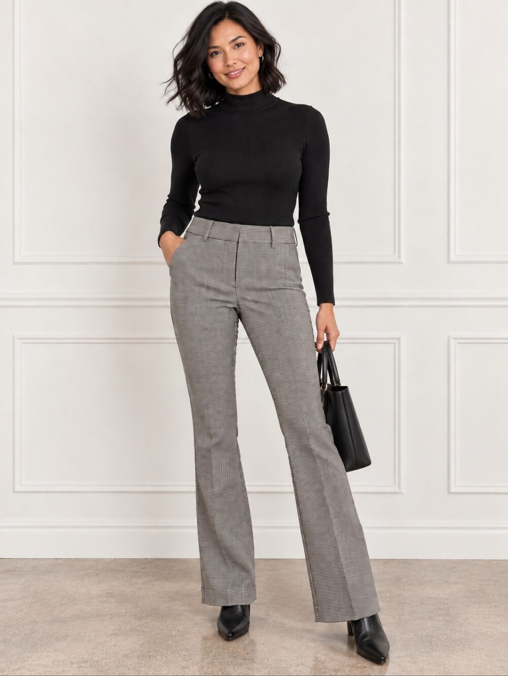 ❤ WHITE HOUSE BLACK MARKET HIGH RISE SLIM BOOT BOOTCUT TROUSERS / PANTS, 4 (27)